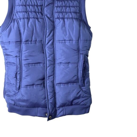Burton Dry Ride Purple Fur Trim Snowboard Puffer Vest Size Small - Picture 5 of 15